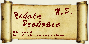 Nikola Prokopić vizit kartica